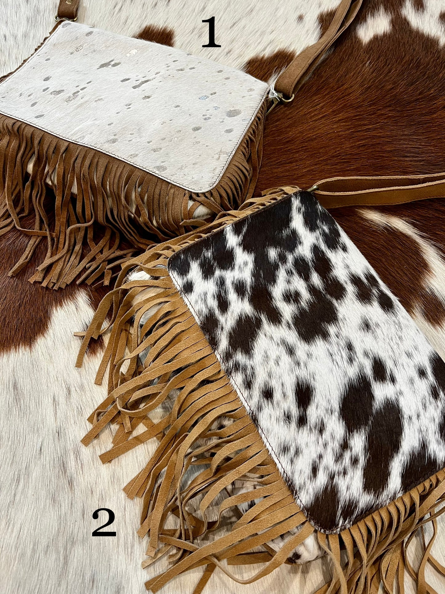 Genuine Cowhide Fringe Purse