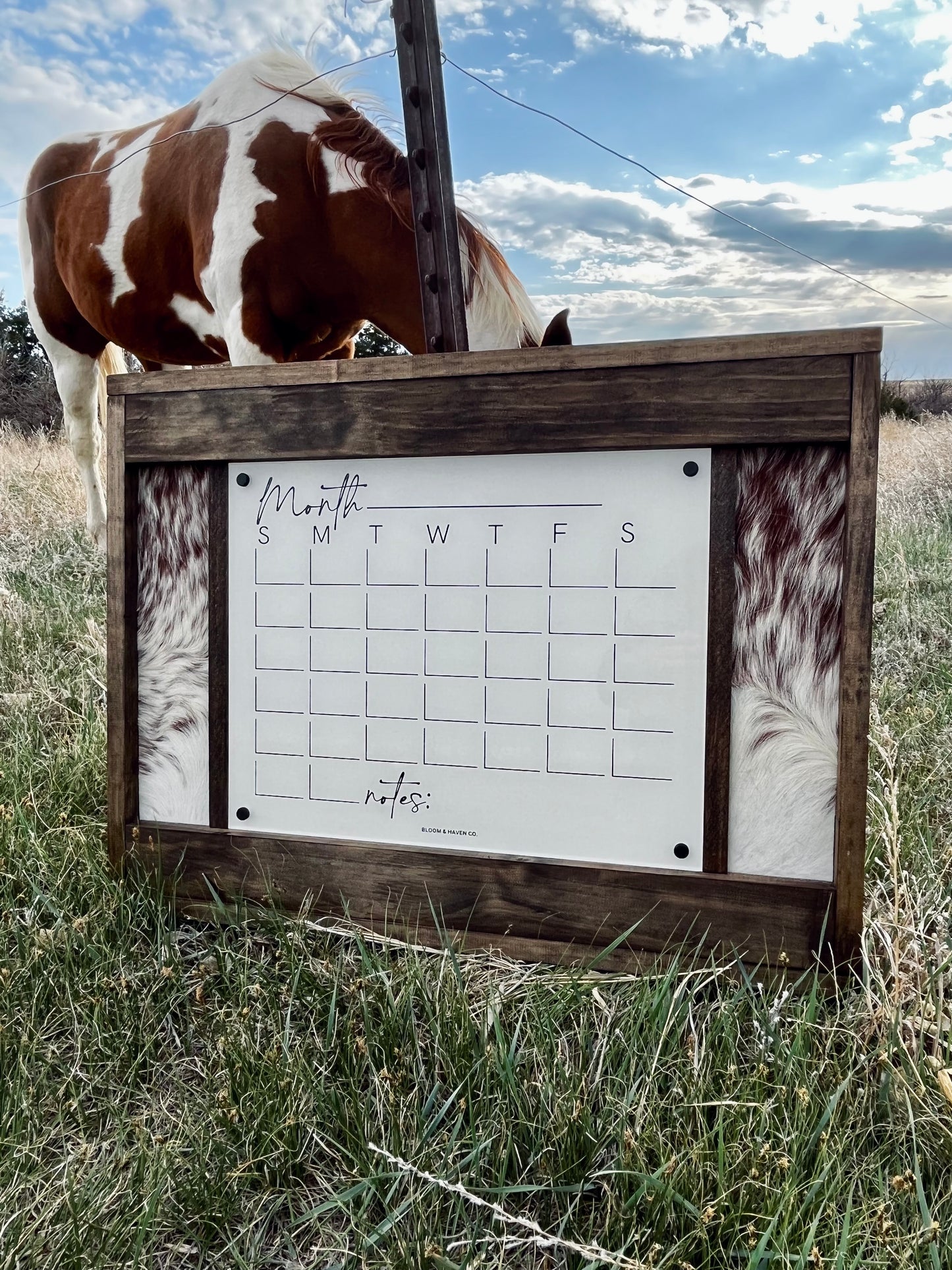 Genuine Cowhide Calendar